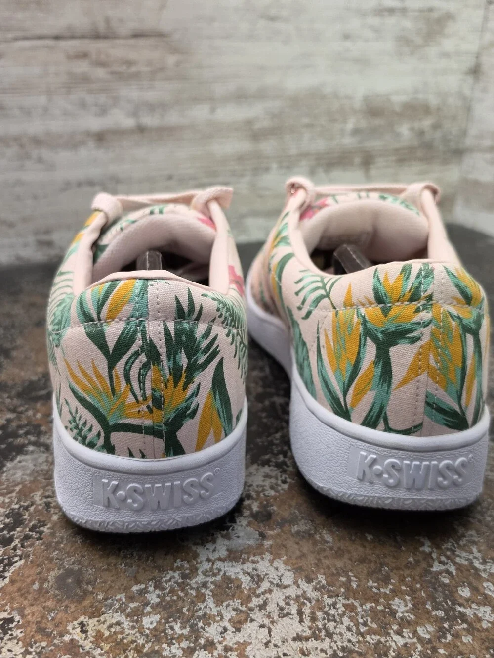 Mens K-Swiss Classic VN Shoes Sz 13 M Used VGC 06548-928-M Tropical Floral